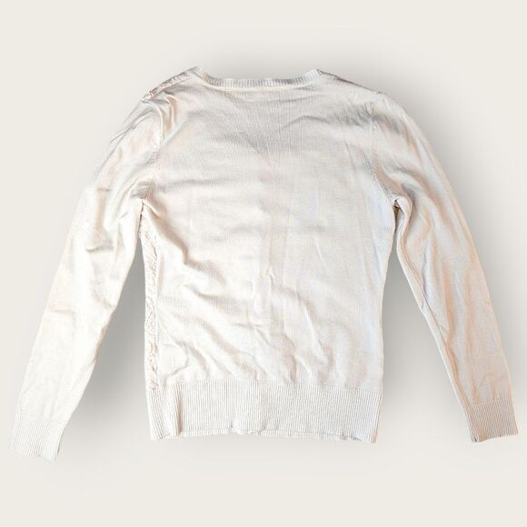 Leo Guy Creamy Ivory Beaded Embroidered Cardigan Tank Set Size 2 - Picture 13 of 16